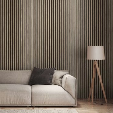Walnut Acoustic Slat Wall Panel (2400 x 605 x 22mm)