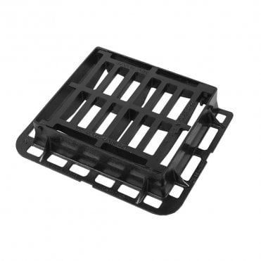 CD 180 KMD 430x370x100 D400 Ductile Iron Hinged Gully Grating & Frame