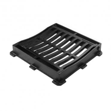 CD 58DDI 302x302x50mm B125 Hinged Ductile Iron Gully Grate & Frame