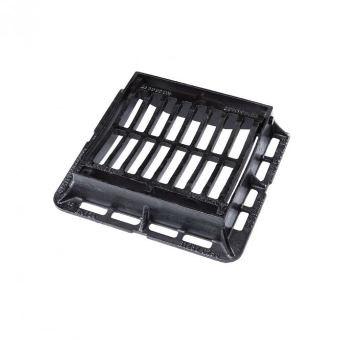 Clark Drain CD 60DDI KMC 302x302x50mm C250 Ductile Hinged & Dished Gully Grate & Frame
