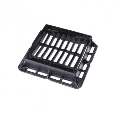 CD 60DDI KMC 302x302x50mm C250 Ductile Hinged & Dished Gully Grate & Frame