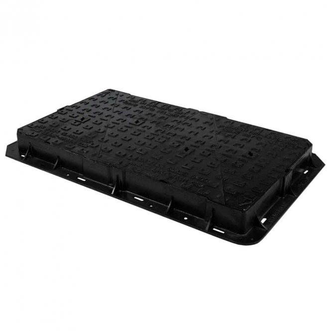 Clark Drain CD 693H KMD 1200x675x100mm D400 Double Triangle Ductile Iron Manhole Cover & Frame