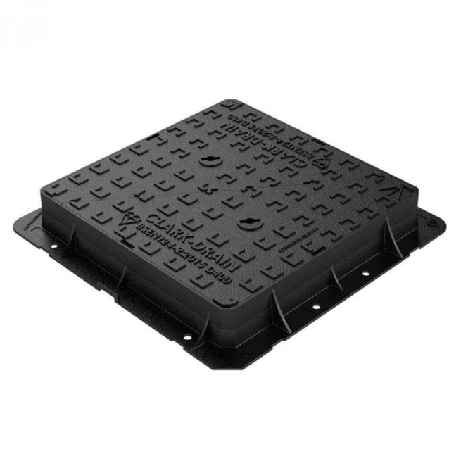 Clark Drain CD 701 KMD 600x600x100mm D400 Ductile Iron Manhole Cover & Frame