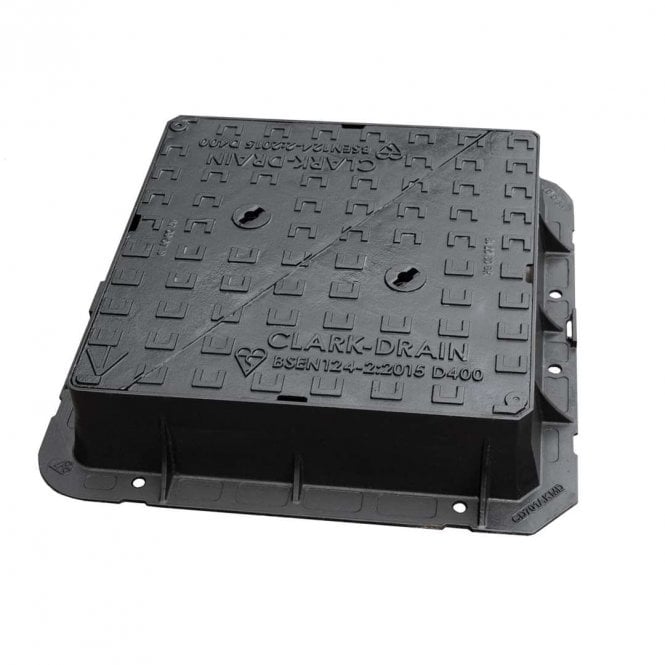 Clark Drain CD 701A KMD 600x600x150mm D400 Ductile Iron Manhole Cover & Frame