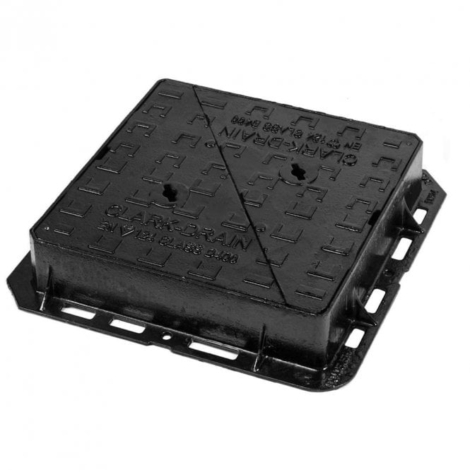 Clark Drain CD 755 KMD 450x450x100mm D400 Ductile Iron Manhole Cover & Frame