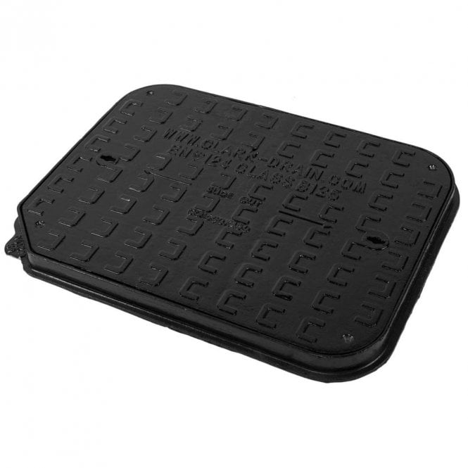 Clark Drain CD 762 KMB 600x450x40 B125 Ductile Iron Manhole Cover & Frame