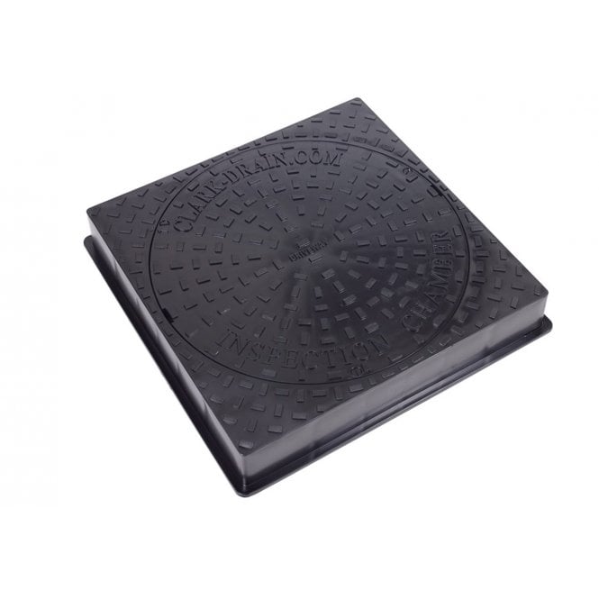 Clark Drain CD456 Square to Round Solid Top Manhole Cover 3.5T