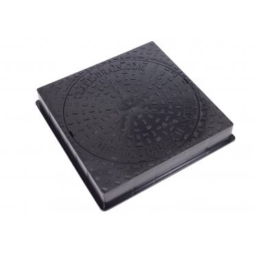 CD456 Square to Round Solid Top Manhole Cover 3.5T
