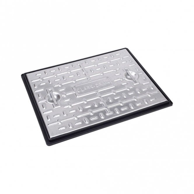 Clark Drain PC6BG 600x450mm 5-Tonne Manhole Cover & Frame Galvanised Steel Access Inspectection