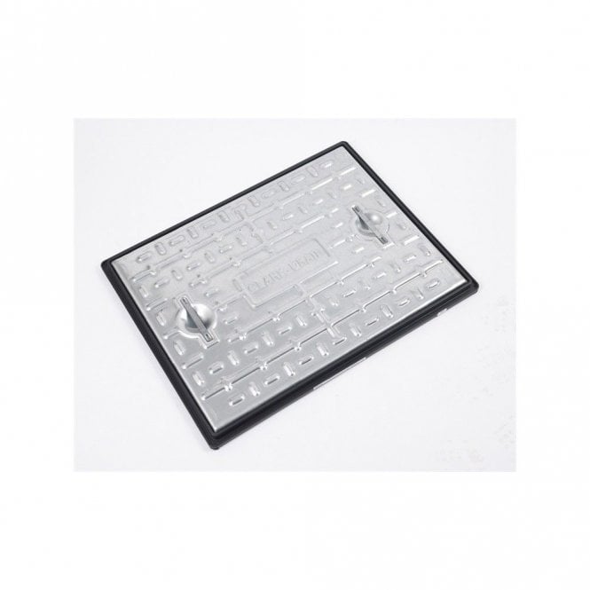 Clark Drain PC6CG 600mmx450mm 10-Tonne Manhole Cover & Frame Galvanised Steel Access Inspection