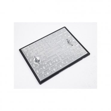 PC6CG 600mmx450mm 10-Tonne Manhole Cover & Frame Galvanised Steel Access Inspection