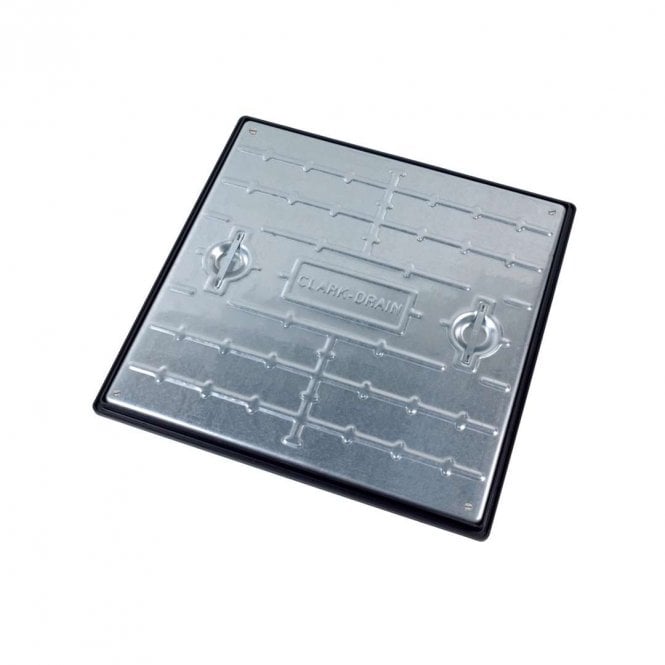 Clark Drain PC7BG3 600x600mm 5T Galvanised Steel Manhole Cover & Frame
