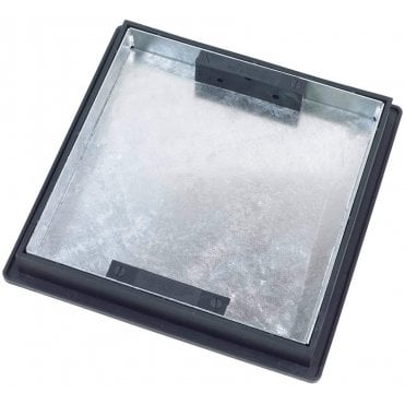 T1G3 440x440mm x52(D) Shallow Recessed Galvanised Manhole Cover 