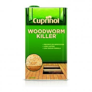 3 x 5L Woodworm Killer - Low Odour Wood Treatment