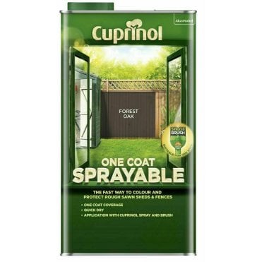 One Coat Sprayable Fence Treatment - All Colours - 5 Litres