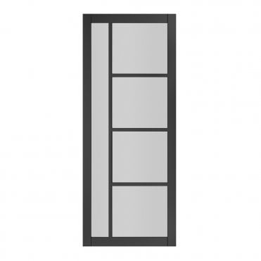 Black Pre-Finished Brixton Glazed Internal Door