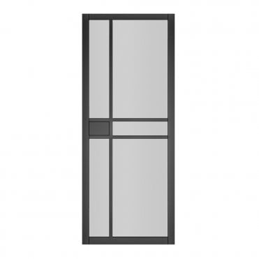Black Pre-Finished Dalston Glazed Internal Door