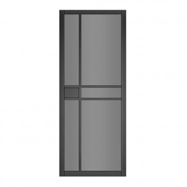 Black Pre-Finished Dalston Tinted Glaze Internal Door