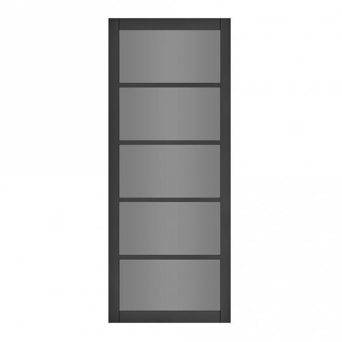 Deanta Black Pre-Finished Shoreditch Tinted Glaze Internal Door