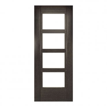 Dark Grey Ash Montreal Glazed Fd30 Internal Fire Door