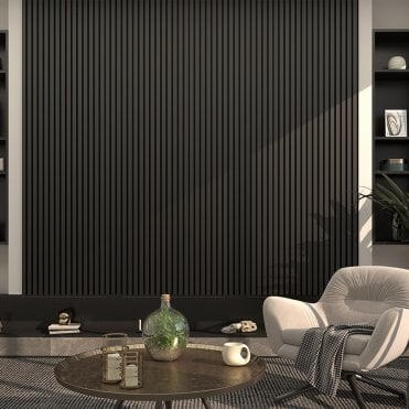 Immerse "Black" Acoustic Wall Panelling