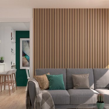 Immerse "Oak" Acoustic Wall Panelling
