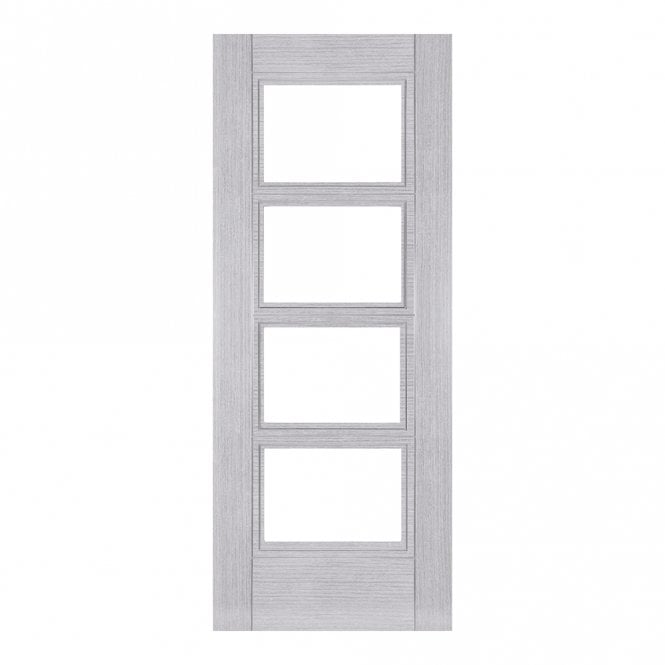 Deanta Light Grey Ash Montreal Glazed Fd30 Internal Fire Door