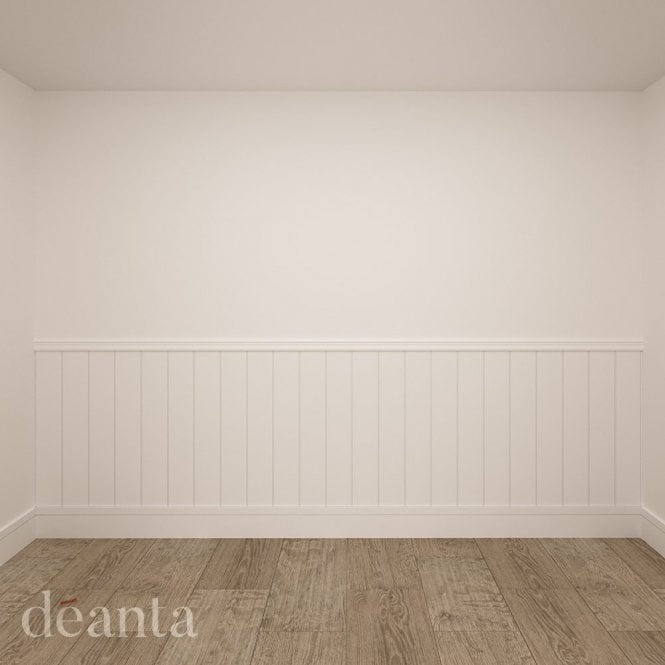 Deanta Madingley White Primed Wall Panelling Pack
