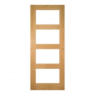 Oak Pre-Finished Coventry Glazed Fd30 Internal Fire Door