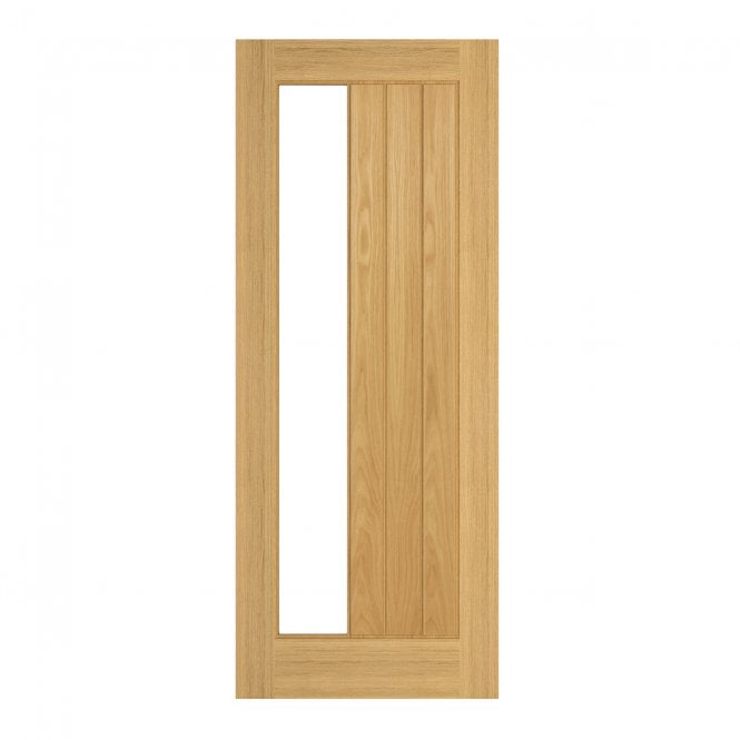 Deanta Oak Pre-Finished Ely Glazed 1Sl Fd30 Internal Fire Door