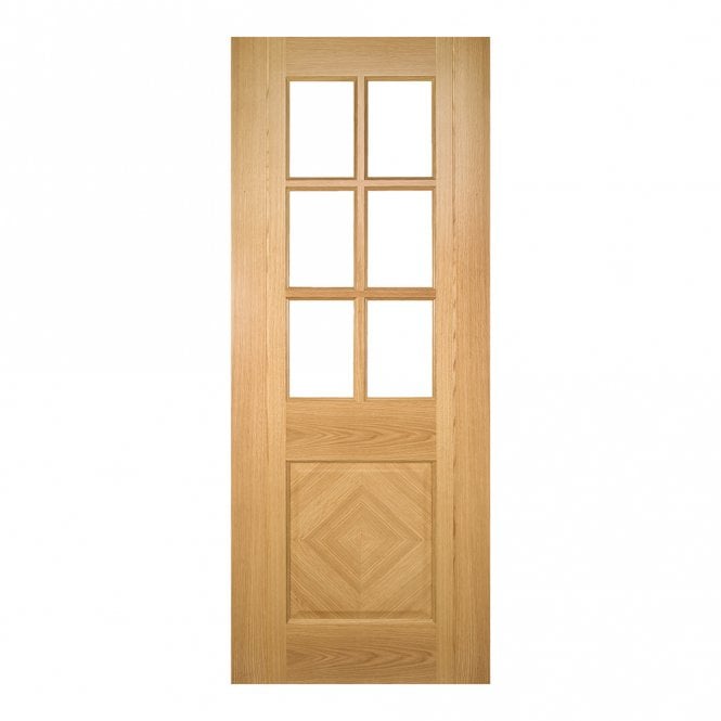 Deanta Oak Pre-Finished Kensington Bevelled Glaze Internal Door