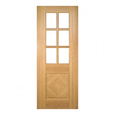 Oak Pre-Finished Kensington Bevelled Glaze Internal Door