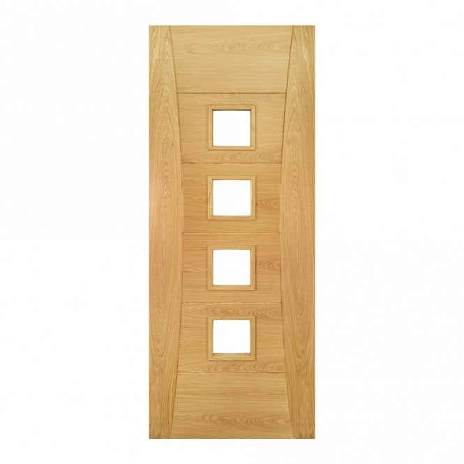 Deanta Oak Pre-Finished Pamplona Glazed Fd30 Internal Fire Door