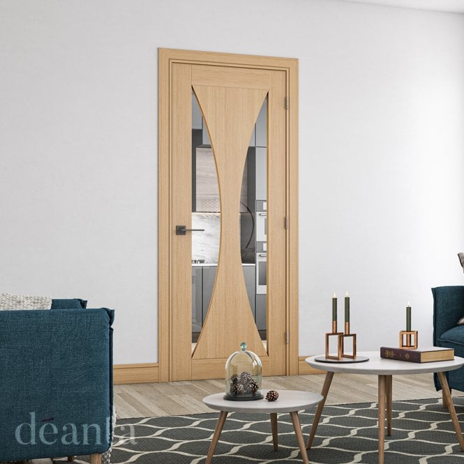 Deanta Oak Pre-Finished Sorrento Glazed Internal Door