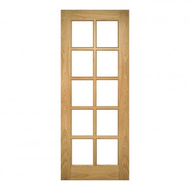 Oak Un-Finished Bristol Bevelled Glaze Internal Door