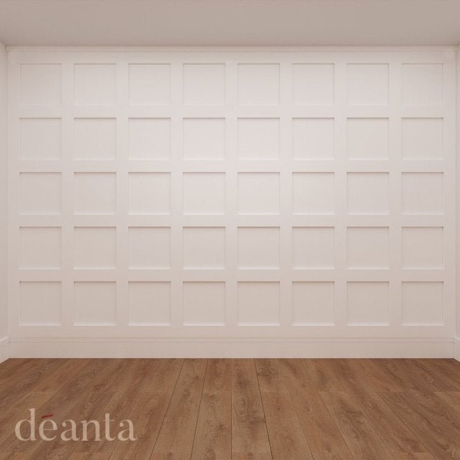Deanta Shaker White Primed Wall Panelling Pack