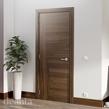 Walnut Pre-Finished Cadiz Fd30 Internal Fire Door