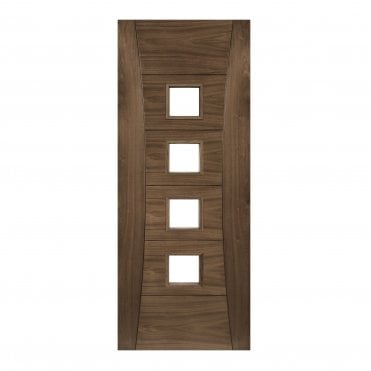 Walnut Pre-Finished Pamplona Glazed Internal Door