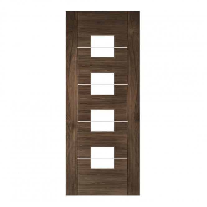 Deanta Walnut Pre-Finished Valencia Glazed Internal Door