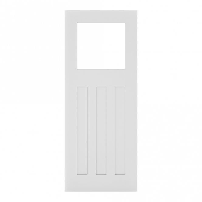 Deanta White Primed Cambridge Glazed Internal Door