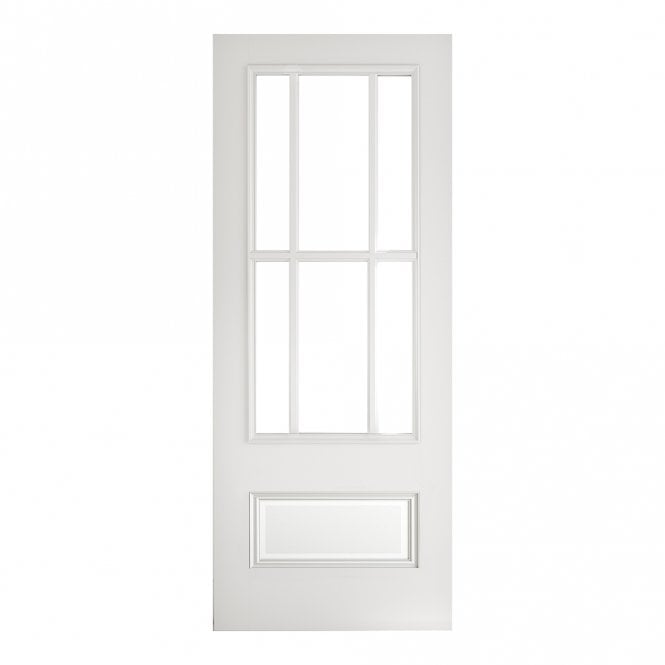 Deanta White Primed Canterbury Bevelled Glaze Internal Door
