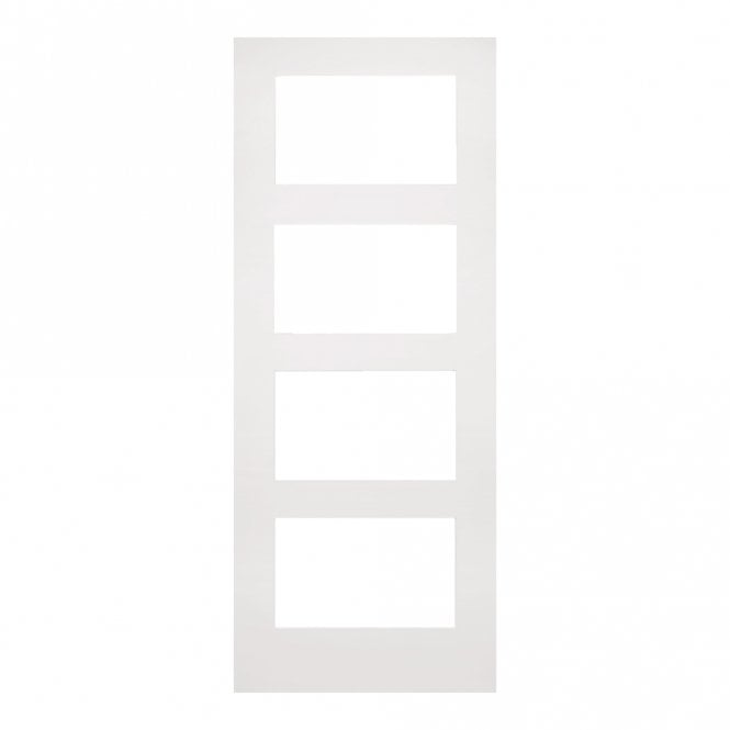 Deanta White Primed Coventry Glazed Fd30 Internal Fire Door
