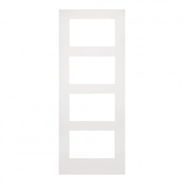 White Primed Coventry Glazed Internal Door