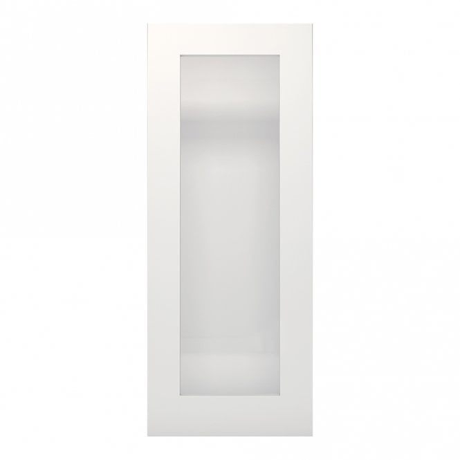 Deanta White Primed Denver Frame Frosted Glaze Internal Door