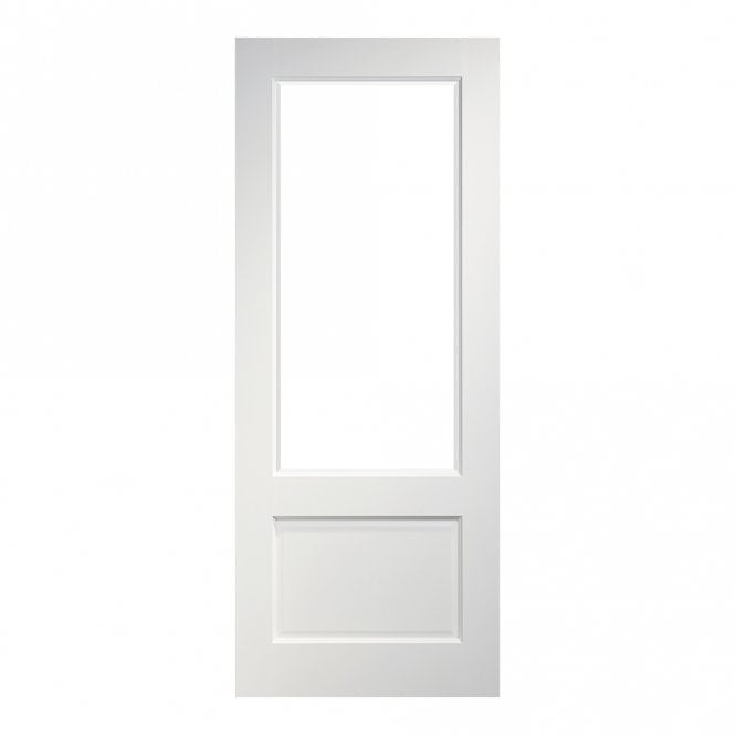 Deanta White Primed Madison Bevelled Glaze Internal Door