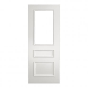 White Primed Windsor Bevelled Glaze Internal Door