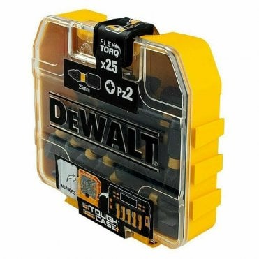 25Pc Impact Torsion Screwdriver Bits FLExTORQ Tough Case