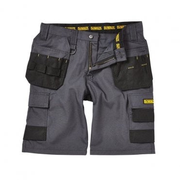 Cheverley Grey Work Shorts -  Cargo Holster Pocket