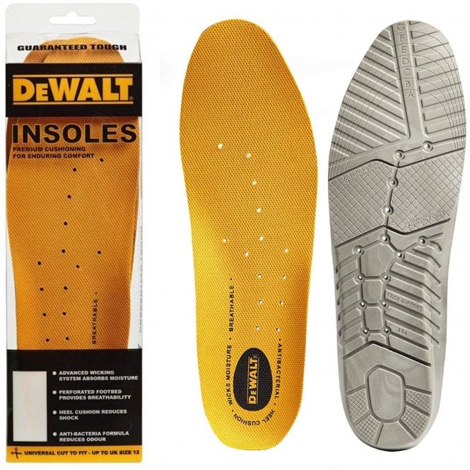 Dewalt Polyurethane Comfort Insoles PU Comfort For Safety Footwear Boots