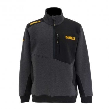 Redland Grey/Black 1/4 Zip 300 GSM Sweatshirt